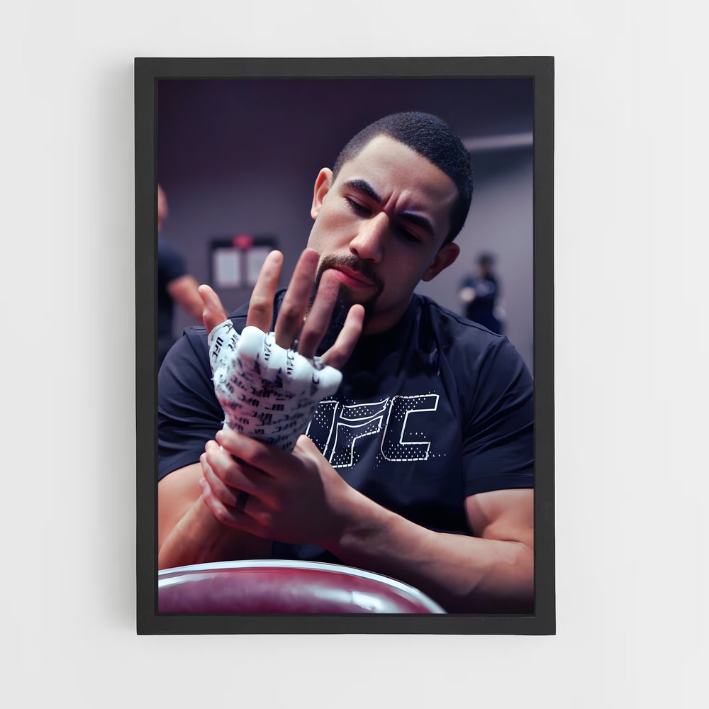 Poster Robert de whittaker – affiche MMA (vue 2)